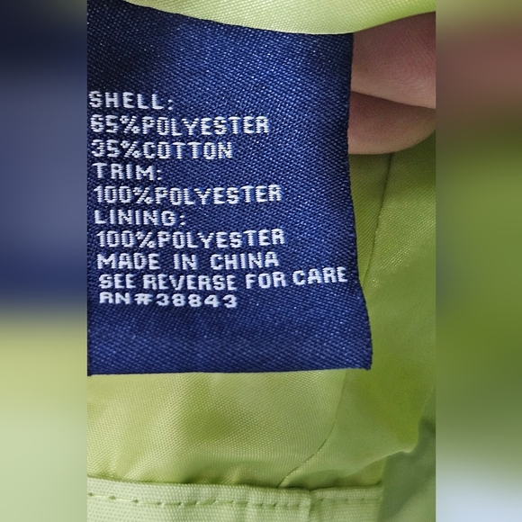 Mackintosh of New England Womens Green Blue Red Stripe Spring Coat Women's Lg - Picture 4 of 7